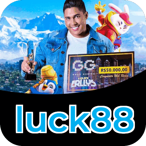 Catálogo slots luck88 mostrando top jogos Gates Olympus Sweet Bonanza Fortune Tiger Big Bass volatilidade RTP